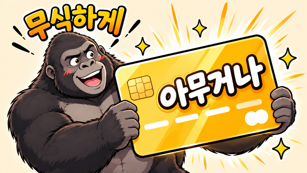 무식하게 고르려 할 때... 카드고릴라: 지금까지 이용후기